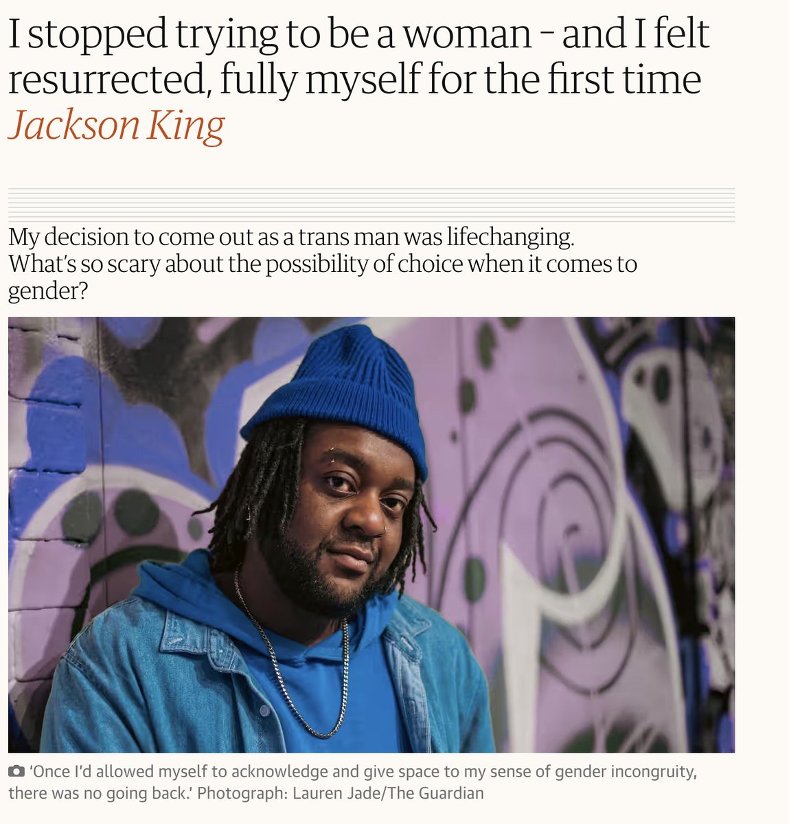 Glinner's tweet photo. The real reason the Guardian left Twitter is because Trump's win means the medical scandal of gender ideology is about to break.  The title pumped that poison into the atmosphere like a Dickensian factory and if they're going to pay the cost they don't want an audience https://t.co/7fGoHgg34D