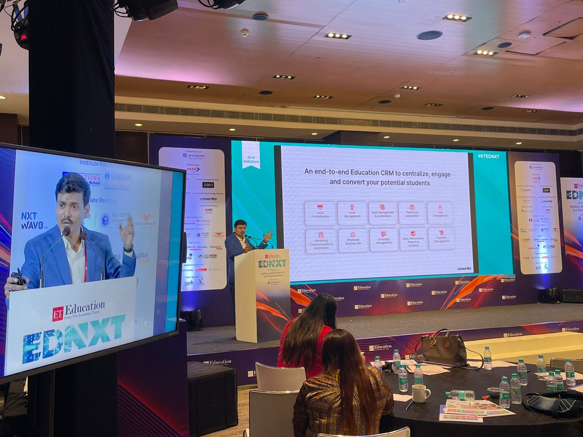 merittoofficial's tweet photo. πAnd that's how we wrapped up our day at Pune's EDNXT Summit by ET Education, showcasing our purpose-built enrollment technology and forging meaningful conversations with those who share a passion for education.
#EducationalImpact #MeetMeritto #EmpoweringGrowth