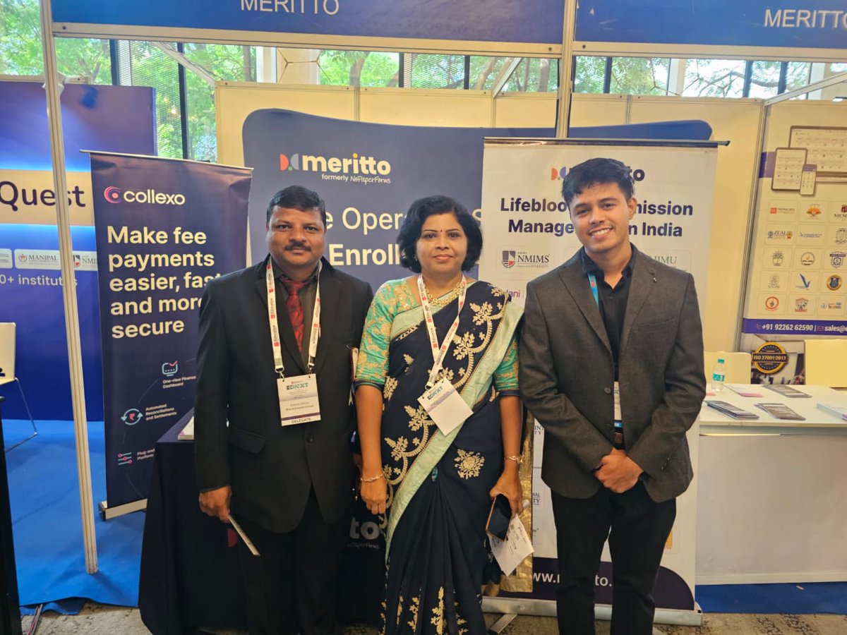merittoofficial's tweet photo. πAnd that's how we wrapped up our day at Pune's EDNXT Summit by ET Education, showcasing our purpose-built enrollment technology and forging meaningful conversations with those who share a passion for education.
#EducationalImpact #MeetMeritto #EmpoweringGrowth