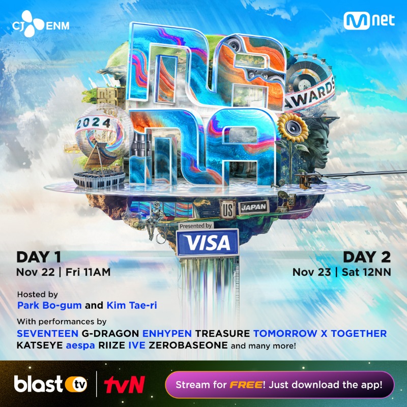 blasttvph's tweet photo. BIG BLUR: What is Real?  ‧₊˚ ☁️⋅♡🪐

Get ready to stream the 2024 MAMA AWARDS on BlastTV for FREE — no signups required! 🪅 🔗

🗓 Schedule:
Day 1 (Fri, Nov 22): 11AM
Day 2 (Sat, Nov 23): 11AM

🔗 Watch here: https://t.co/VGSBFV6fld
🇵🇭 Only available in the PH.