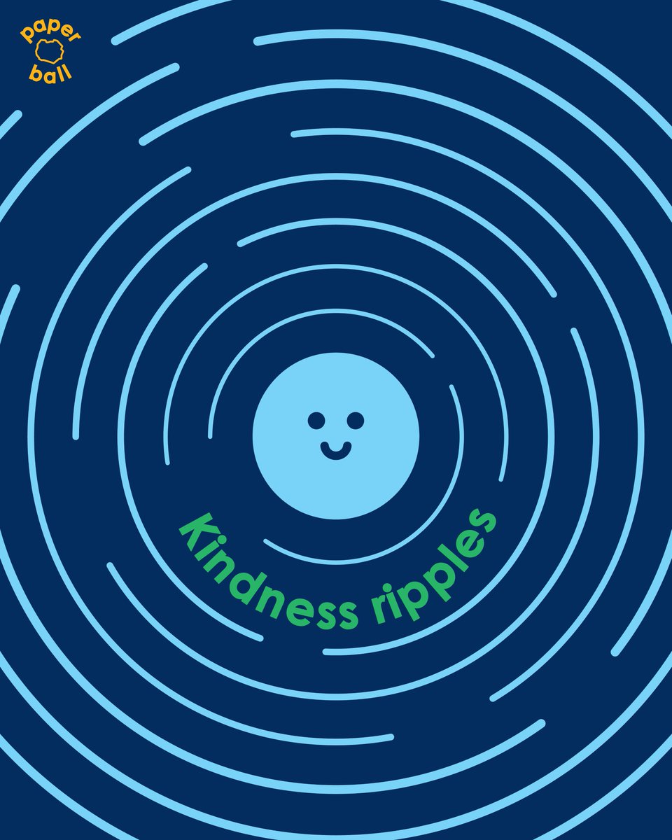 Paper Ball (@paperballscot) on Twitter photo Kindess Ripples - #WorldKindnessDay2024 
#WorldKindnessDay2024 
#PaperBall Kindess Ripples - #WorldKindnessDay2024 
#WorldKindnessDay2024 
#PaperBall