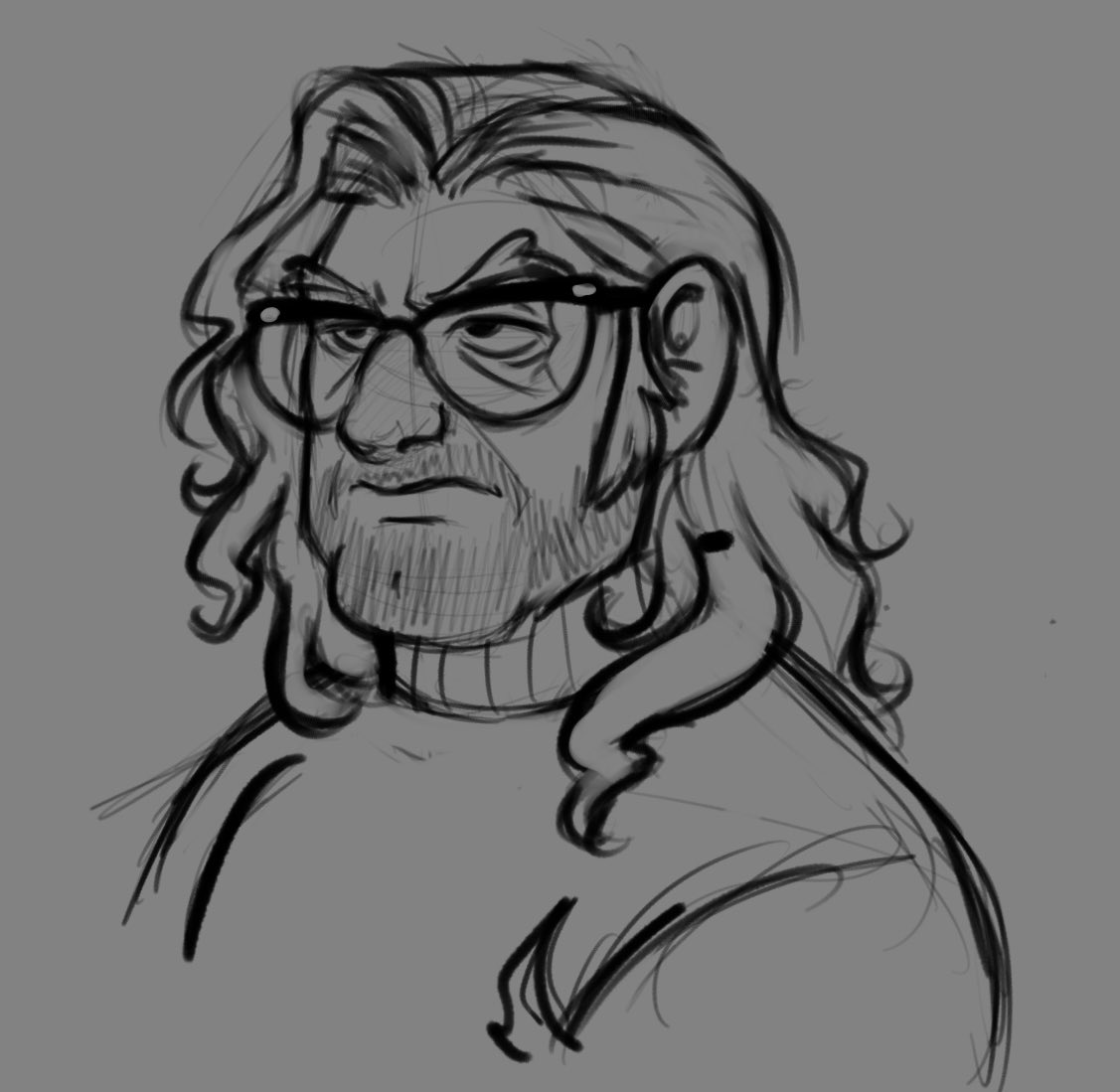 RF_unserious's tweet photo. Sketch of Ford with long hair? 🤷🏼‍♀️
#fordpines #GravityFalls https://t.co/j1kO44e8S8