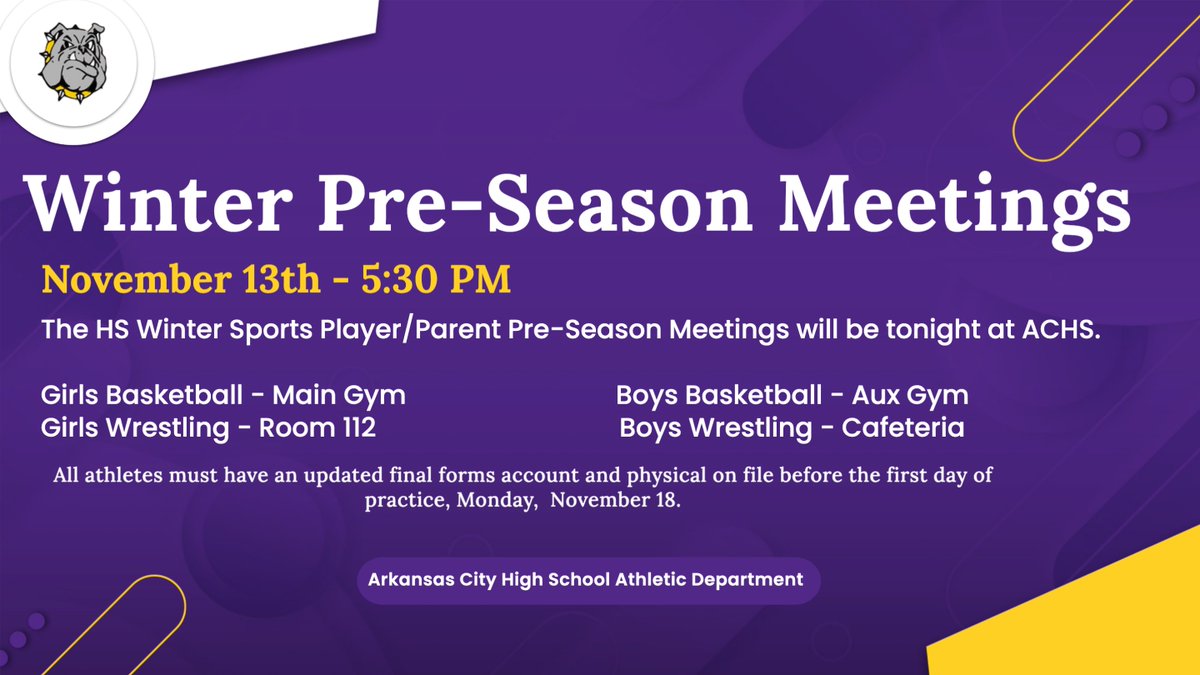 Ark City Athletics (@achsbulldogs) on Twitter photo 