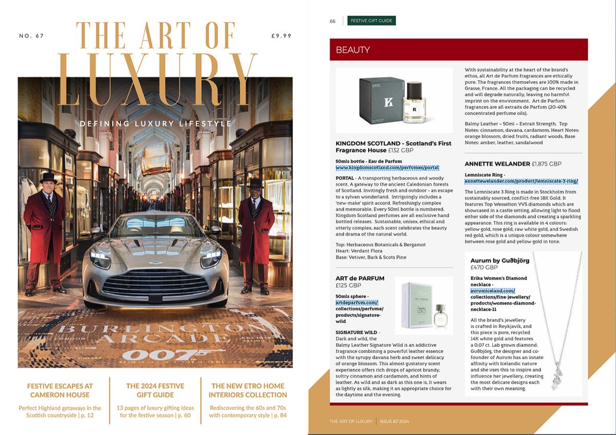 AnnetteWelander's tweet photo. Our thanks to The Art of Luxury for including our Swedish design house in your feature https://t.co/t9dkywornp . https://t.co/KtukJSusCS