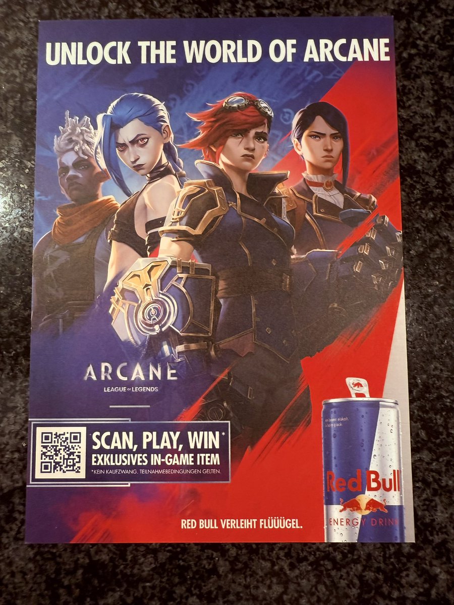 SOS Melar / mYi Panzer (@lemelar) on Twitter photo Big thanks to <a href="/RedBullCH/">Red Bull Switzerland</a> for this incredible gift celebrating Arcane Season 2! ⚔️✨
The design and attention to detail are amazing. Can’t wait to dive back into the world of Arcane with style! 🎉
#RedBull #ArcaneSeason2 Big thanks to <a href="/RedBullCH/">Red Bull Switzerland</a> for this incredible gift celebrating Arcane Season 2! ⚔️✨
The design and attention to detail are amazing. Can’t wait to dive back into the world of Arcane with style! 🎉
#RedBull #ArcaneSeason2