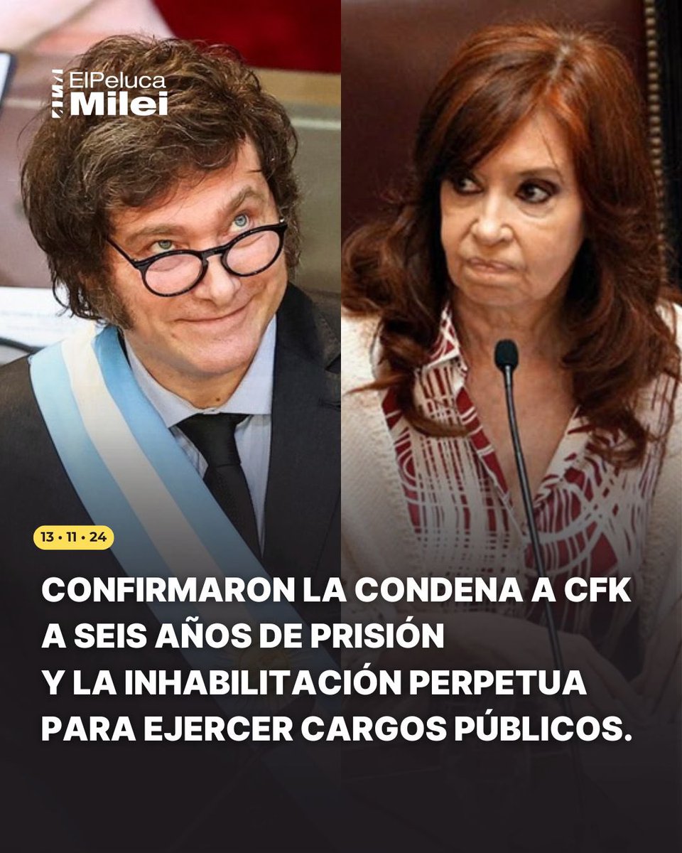 🚨 FINALMENTE SE HACE JUSTICIA: CRISTINA KIRCHNER CONDENADA A 6 AÑOS DE PRISIÓN

SE HIZO JUSTICIA 🇦🇷🇦🇷🇦🇷