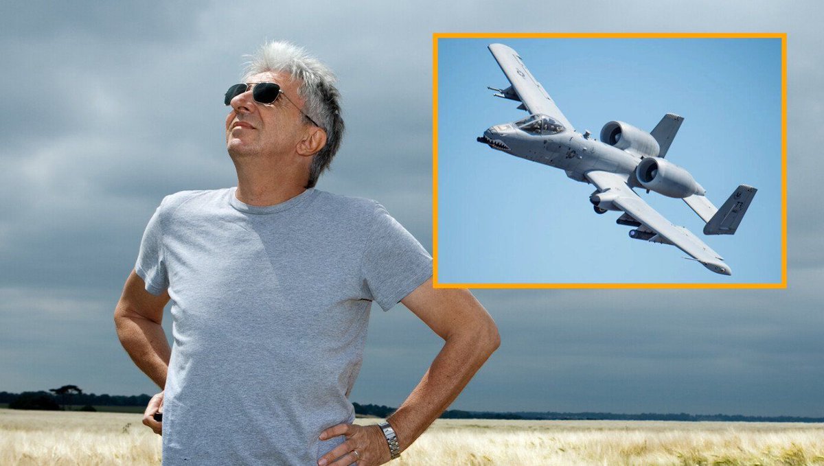 TheBabylonBee's tweet photo. Man's Day Sure Would Brighten Up If An A-10 Warthog Would Fly Overhead Right About Now https://t.co/QL7ziFoA8n https://t.co/jPmmactugI