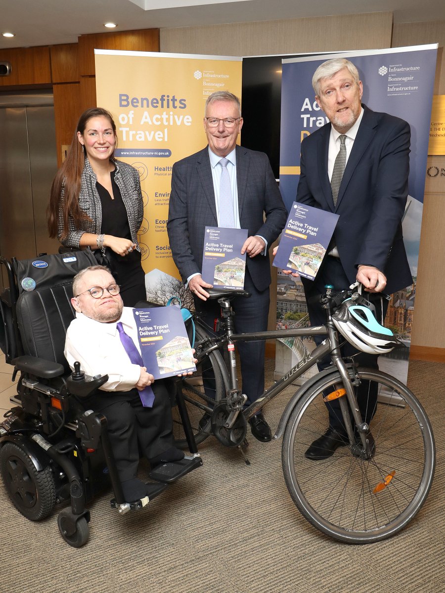 Infrastructure Minister John O’Dowd has launched a public consultation on the Active Travel Delivery Plan today. The plan sets out how the Department will prioritise and deliver over 200km of high quality active travel infrastructure in 42 urban and rural settlements across the