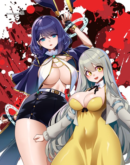 マキナ/メリー(Machina/Mery)
マキナさん単独で描き始めたのに結局メリーちゃんも描いてました。「楽園への招待状」好きだなぁ🎨
https://t.co/k8rL4EAq7e 
#LastOrigin 
#ラストオリジン 
#ラスオリ 
#라스트오리진 