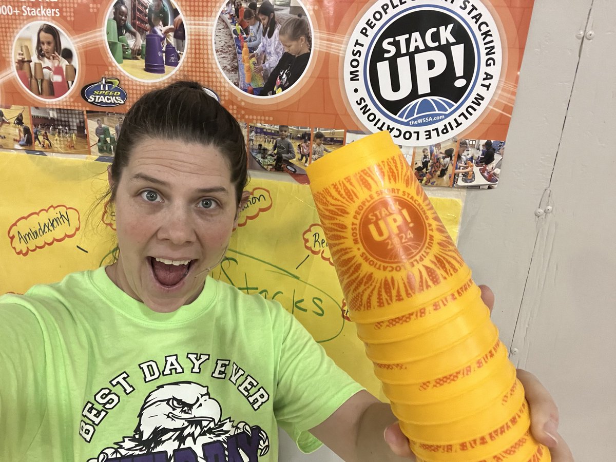 livelype's tweet image. Rested and ready for Day 2 #stackup #stackup24 starting with 63 2nd graders with ⁦@SpeedStacksInc⁩ ⁦⁦@SpeedStacks_com⁩ #iisdpe