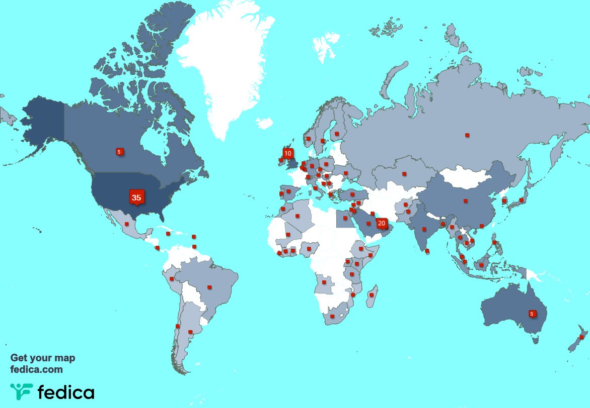 I have 3 new followers from Indonesia 🇮🇩, and more last week. See fedica.com/!osama13