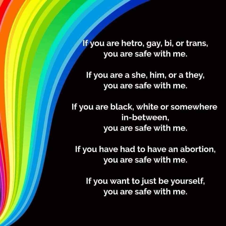 You are safe with me 💞