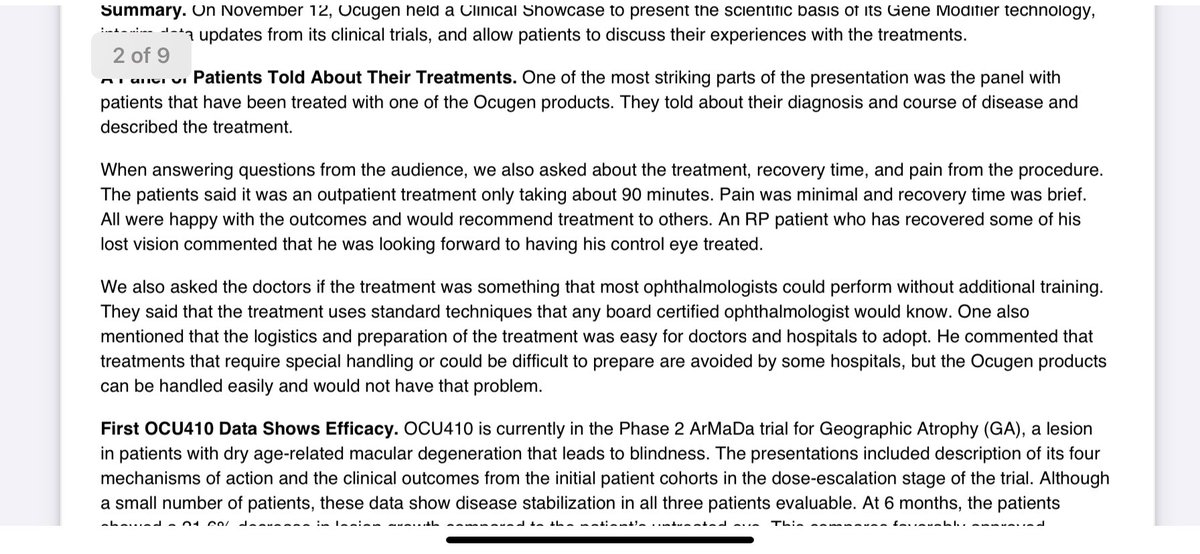 TalkAlaska's tweet image. $OCGN @Ocugen Patient experience