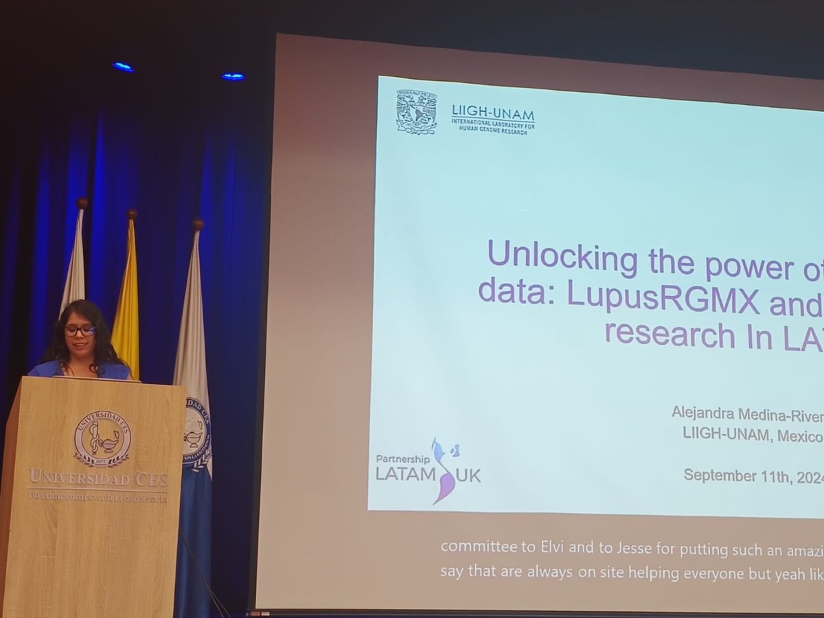 Inaugural keynote for #ISCBLA2024 ! Here we go for three days of top science in LATAM.

Got to share the work from an amazing team working in <a href="/LupusRgmx/">LupusRGMX</a> and <a href="/PJaguarLATAM/">ProjectJaguar.LATAM</a> 

Thanks to the organizers!