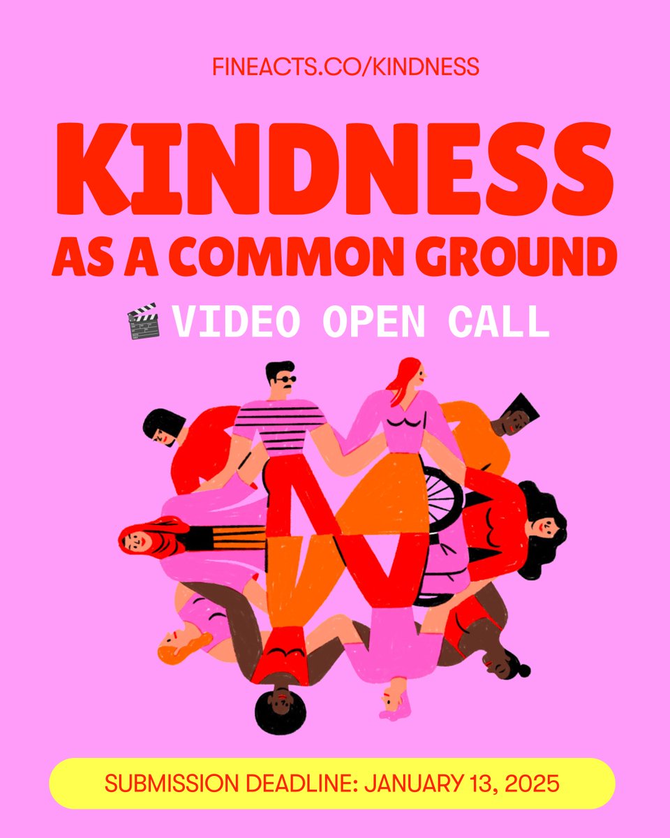 ✨ NEW VIDEO OPEN CALL: KINDNESS AS A COMMON GROUND ✨

Today is #WorldKindnessDay! In a world that often feels divided, kindness is our bridge to connection. Together with A.W.E., an organization empowering creatives who challenge norms and build common understanding, we are