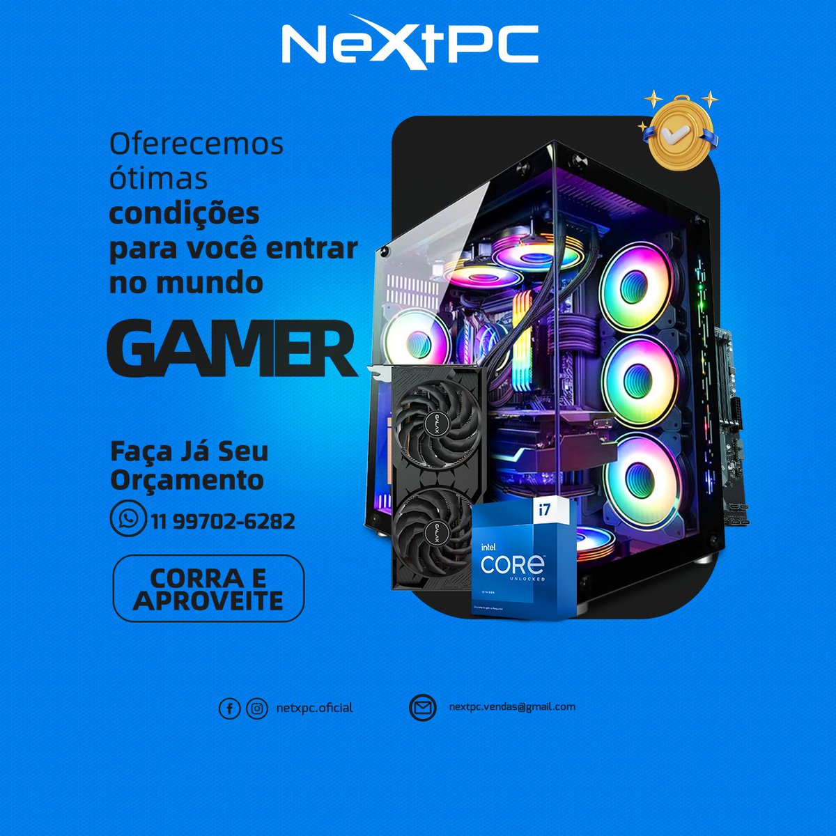 nextpc_oficial's tweet photo. 🎮🔥 Oferecemos ótimas condições para você entrar no mundo gamer! 
Quer montar seu setup dos sonhos com o melhor custo-benefício? Estamos aqui para ajudar! Desde computadores e periféricos até acessórios de última geração, temos tudo para você jogar com qualidade e estilo!🚀✨ https://t.co/nA12ZWFGZS