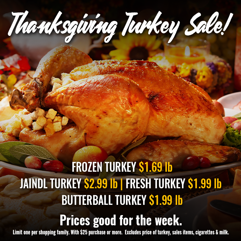 GeorgesMarketDT's tweet photo. Gobble gobble! 🦃 Our Thanksgiving turkeys are here! 🛒 Shop now and save big! #GeorgesMarket #ThanksgivingSale #TurkeyTime https://t.co/sgw6EcyOoa