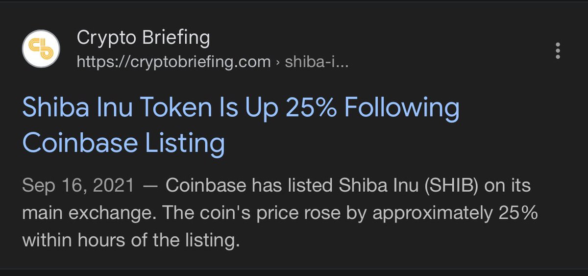 Res (@resdegen) on Twitter photo After <a href="/coinbase/">Coinbase 🛡️</a> announced the listing of $SHIB, it pumped 25% on the news.
And it ended up doing a 10x from $4B to $40B.
$PEPE going for the same playbook. Do not sell it soon. Top 2 🐸 After <a href="/coinbase/">Coinbase 🛡️</a> announced the listing of $SHIB, it pumped 25% on the news.
And it ended up doing a 10x from $4B to $40B.
$PEPE going for the same playbook. Do not sell it soon. Top 2 🐸