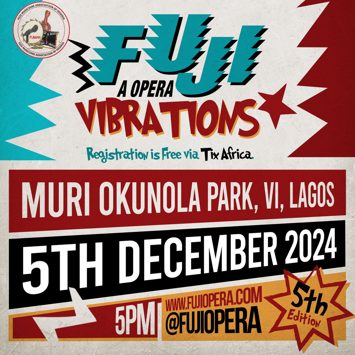 fujiopera's tweet photo. It’s a double celebration!

FUJI VIBRATIONS  is back, honouring 5  incredible years of this iconic festival and 5 decades of the Fuji sound that’s shaped our culture.

Join us on December 5th for a night of high-energy performances, cultural pride, and unforgettable memories. https://t.co/tFY2NUCiN4
