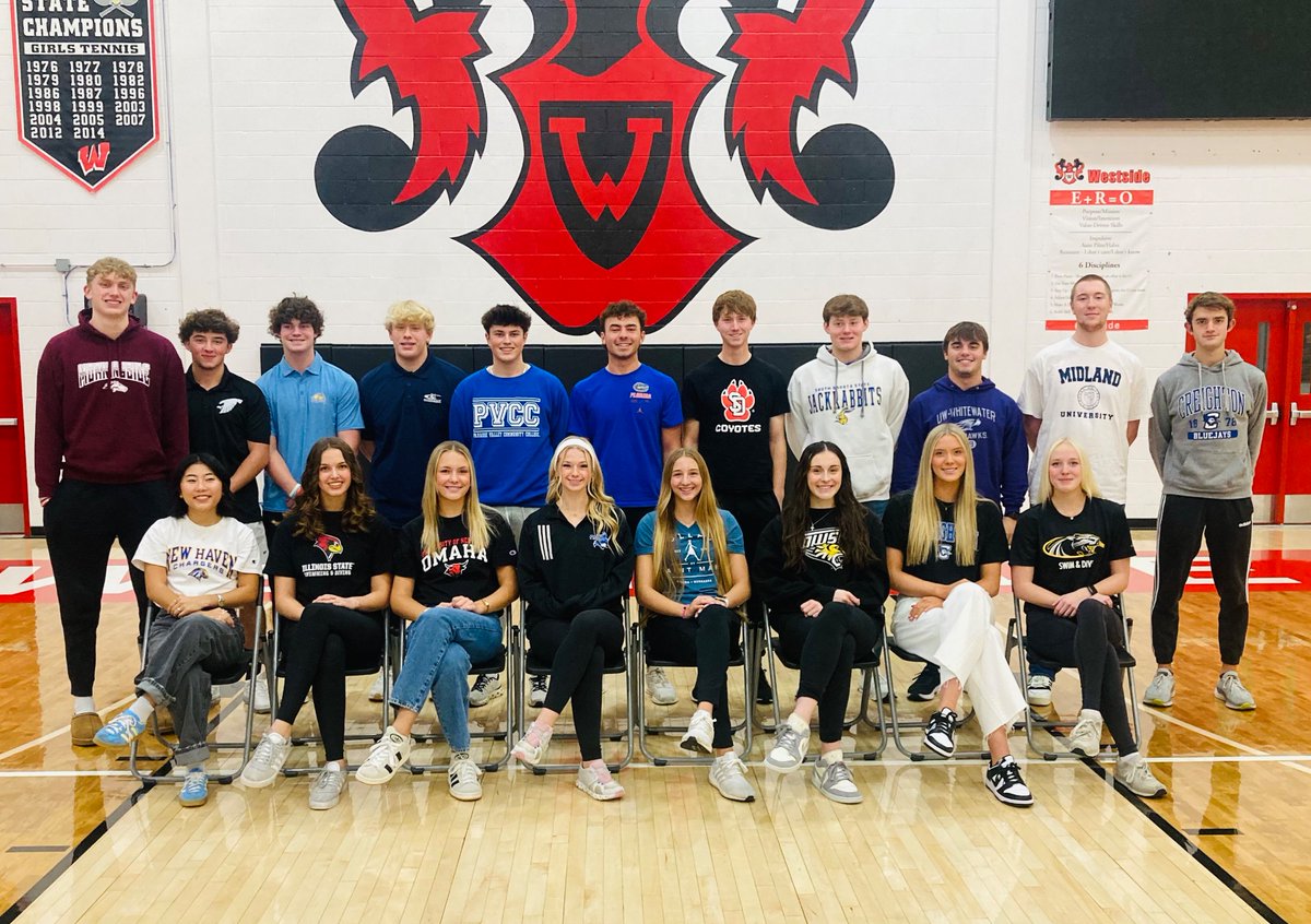 Ross Jernstrom TV (@rossjernstromtv) on Twitter photo CONGRATS WARRIORS! 19 student-athletes at Westside High School signed National Letters of Intent on Wednesday. #nebpreps <a href="/Westside66/">Westside Community Schools</a> <a href="/westsidewired/">Westside Wired</a> <a href="/SwimWestside66/">WHS Swim & Dive</a> <a href="/westside_golf/">Omaha Westside Golf</a> <a href="/WestsideVB66/">Westside High School Volleyball</a> <a href="/WHSVarsityBB/">Westside Baseball</a> <a href="/SwimWestside66/">WHS Swim & Dive</a> CONGRATS WARRIORS! 19 student-athletes at Westside High School signed National Letters of Intent on Wednesday. #nebpreps <a href="/Westside66/">Westside Community Schools</a> <a href="/westsidewired/">Westside Wired</a> <a href="/SwimWestside66/">WHS Swim & Dive</a> <a href="/westside_golf/">Omaha Westside Golf</a> <a href="/WestsideVB66/">Westside High School Volleyball</a> <a href="/WHSVarsityBB/">Westside Baseball</a> <a href="/SwimWestside66/">WHS Swim & Dive</a>