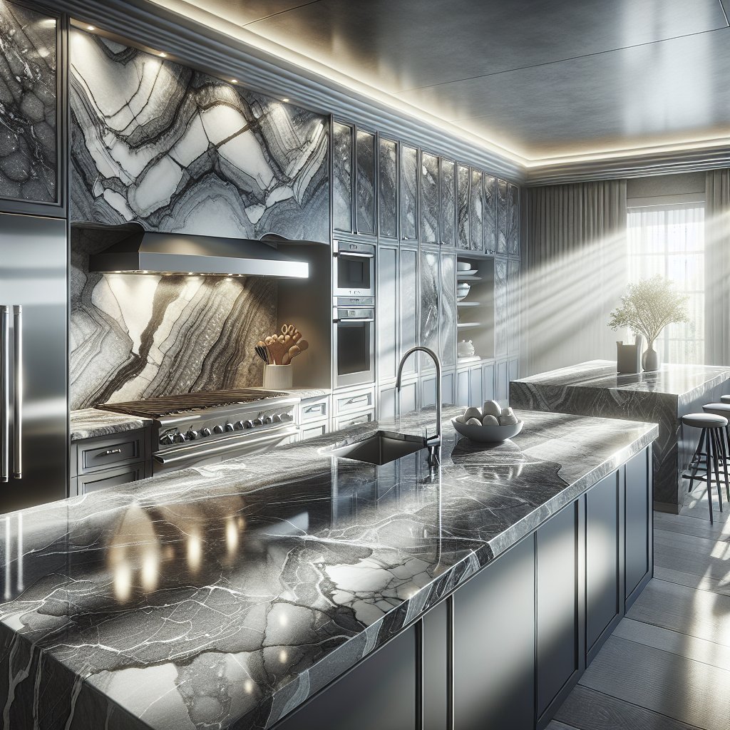 CountertopsMore's tweet photo. Embrace the beauty of quartzite countertops with Countertops & More. A fusion of durability and design to elevate your kitchen's aesthetic and inspire creativity. #KitchenDesignGoals #LuxuryLiving https://t.co/MGMfMqeDuS