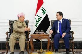 وصول السيد السوداني لإقليم كردستان ولقائه بالسيد مسعود بارزاني يعكس مدى الرغبة لإيجاد التقارب بوجهات النظر لتشكيل حكومة الإقليم بالإضافة لحل القضايا المهمة وأولها إعادة ضخ نفط الإقليم ومستحقاته المالية وبقية القوانين المؤجلة وفق الدستور وبنوده .