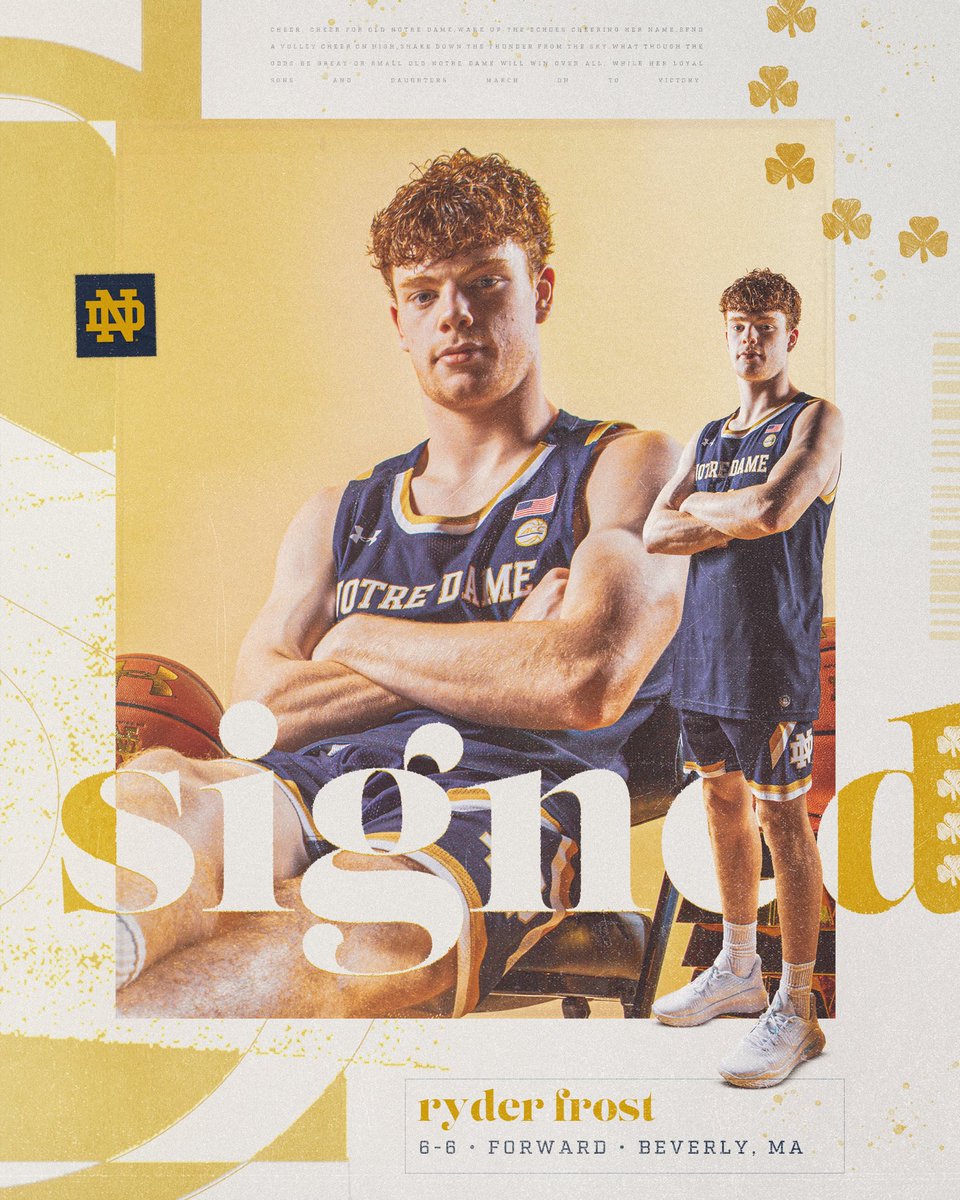 ink down, Irish bound 

welcome to the family, <a href="/RyderFrost7/">Ryder Frost</a> 

#GoIrish☘️