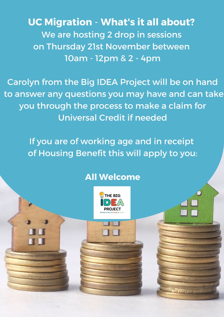 Join us to find out more information and advice regarding the changes being made to universal credit.