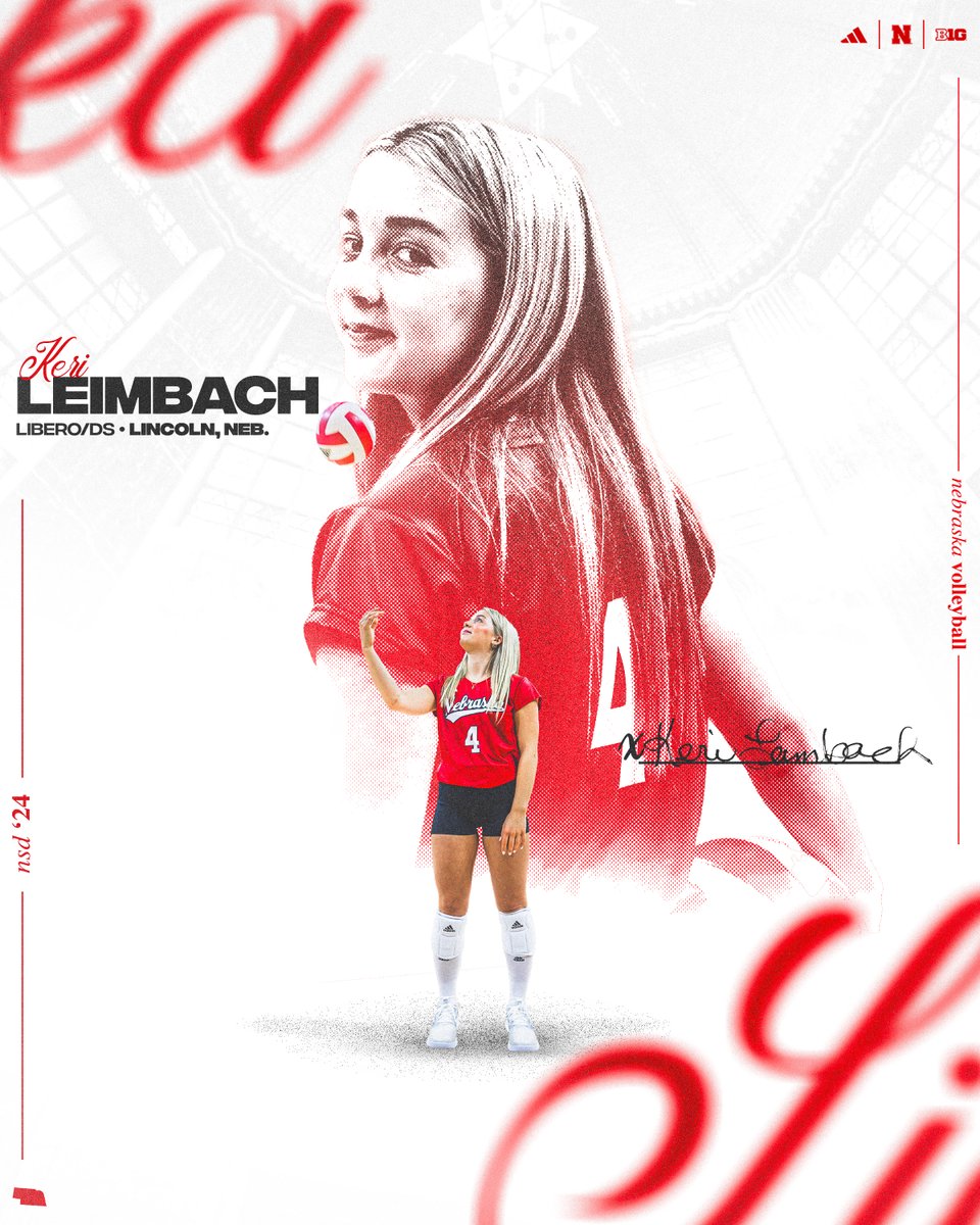 Nebraska Volleyball (@huskervb) on Twitter photo 🚨 #HomeGrown Alert 🚨
The 4x Nebraska state champion from Lincoln Lutheran is staying home! 🏠
<a href="/KeriLeimbach/">Keri Leimbach</a> is officially a Husker. 🌽 #GBR 🚨 #HomeGrown Alert 🚨
The 4x Nebraska state champion from Lincoln Lutheran is staying home! 🏠
<a href="/KeriLeimbach/">Keri Leimbach</a> is officially a Husker. 🌽 #GBR
