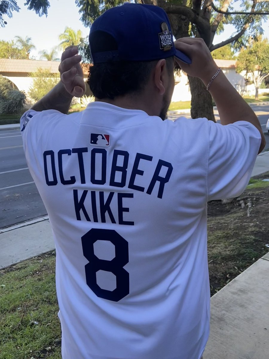 RepThatWest13's tweet image. Vamos! You already know I had to put together a jersey for LA’s Mr. October! @kikehndez @Dodgers 
#WDGAF #MADEFOROCTOBER