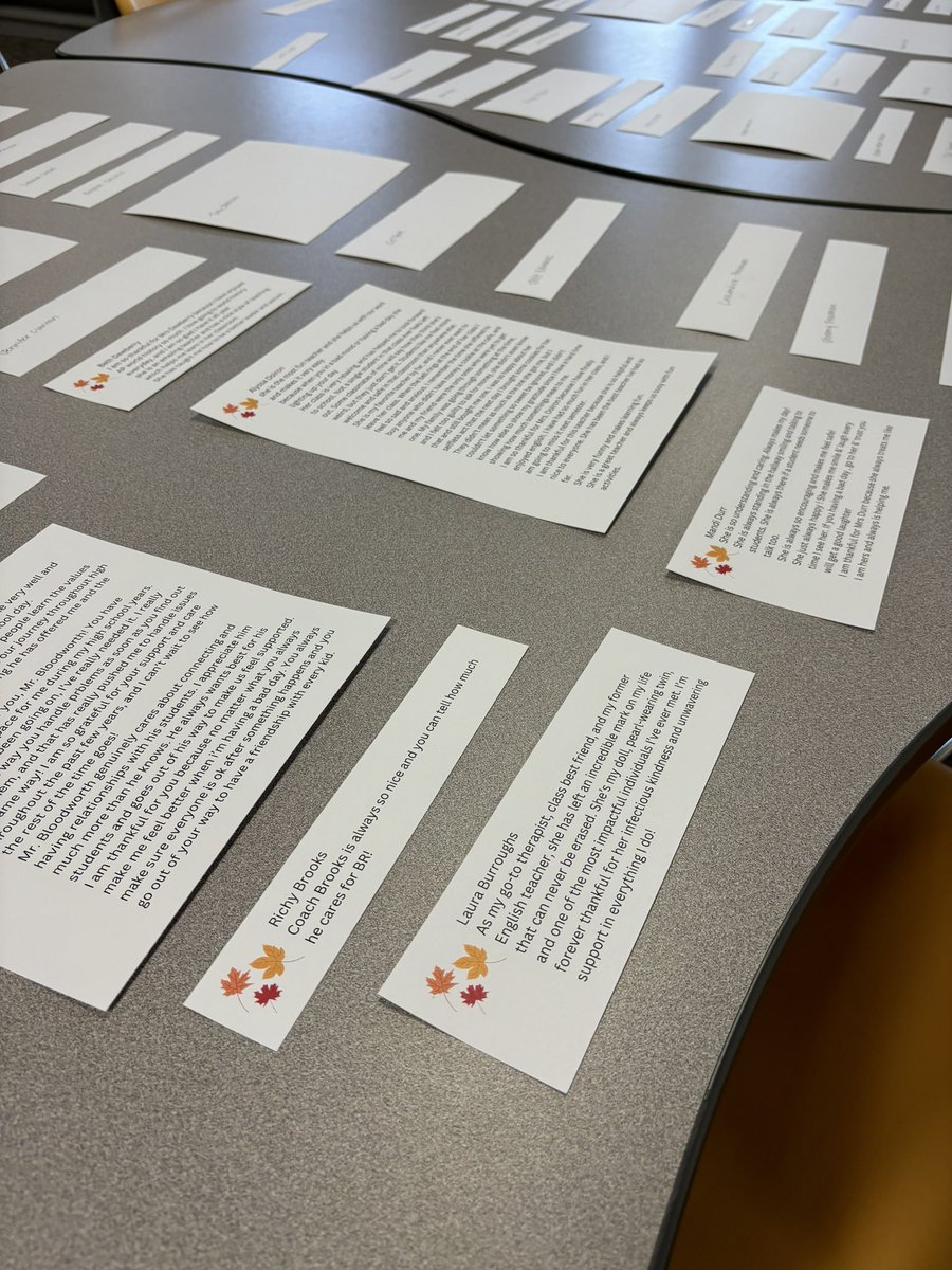 BRmeganreece's tweet photo. We love our BR adults! To celebrate Thanksgiving, we ask students to tell us why they’re thankful for our teachers. Our #WildBeanCatfe then serves them coffee, cookies, and their student written notes 🍂🤎 My most favorite way to celebrate our staff 🫶 #WildcatPride #WERBR https://t.co/JdBqbyYSPu