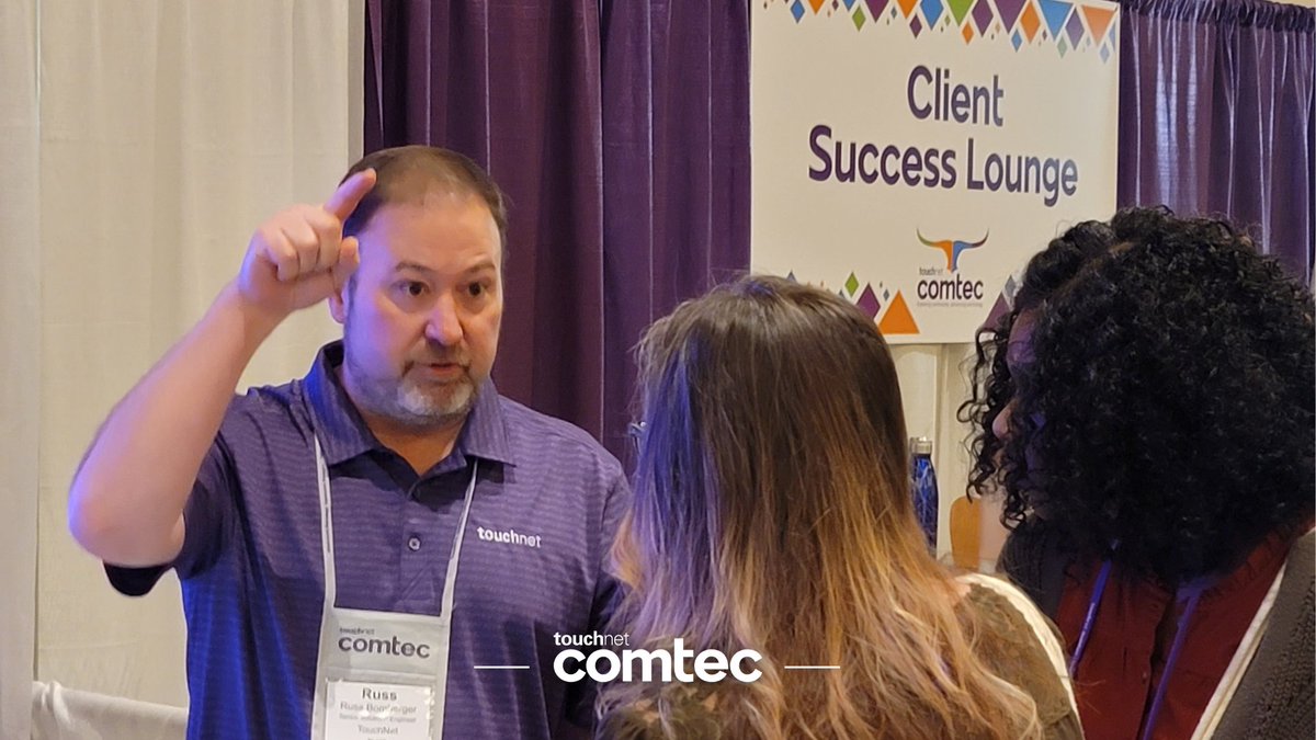 TouchNet's tweet image. Attending #COMTEC2024 and have questions about our solutions?

Stop by our booth in the exhibit hall to chat with  our solutions consultants and client success managers!