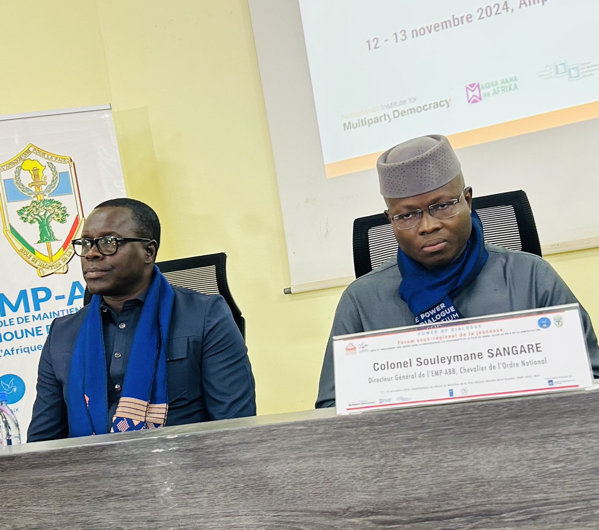 [Forum Régional des Jeunes ]

« Vous (Jeunes) êtes une force vive. Et ce n’est qu’ensemble que nous pourrons aller au delà de la contestation » M. <a href="/DG_EMPABB/">Souleymane Sangaré</a> ,Directeur de <a href="/EMP_Bamako/">EMP-ABB</a> 

#forumdelajeunesse #bamako2024 #powerofdialogue