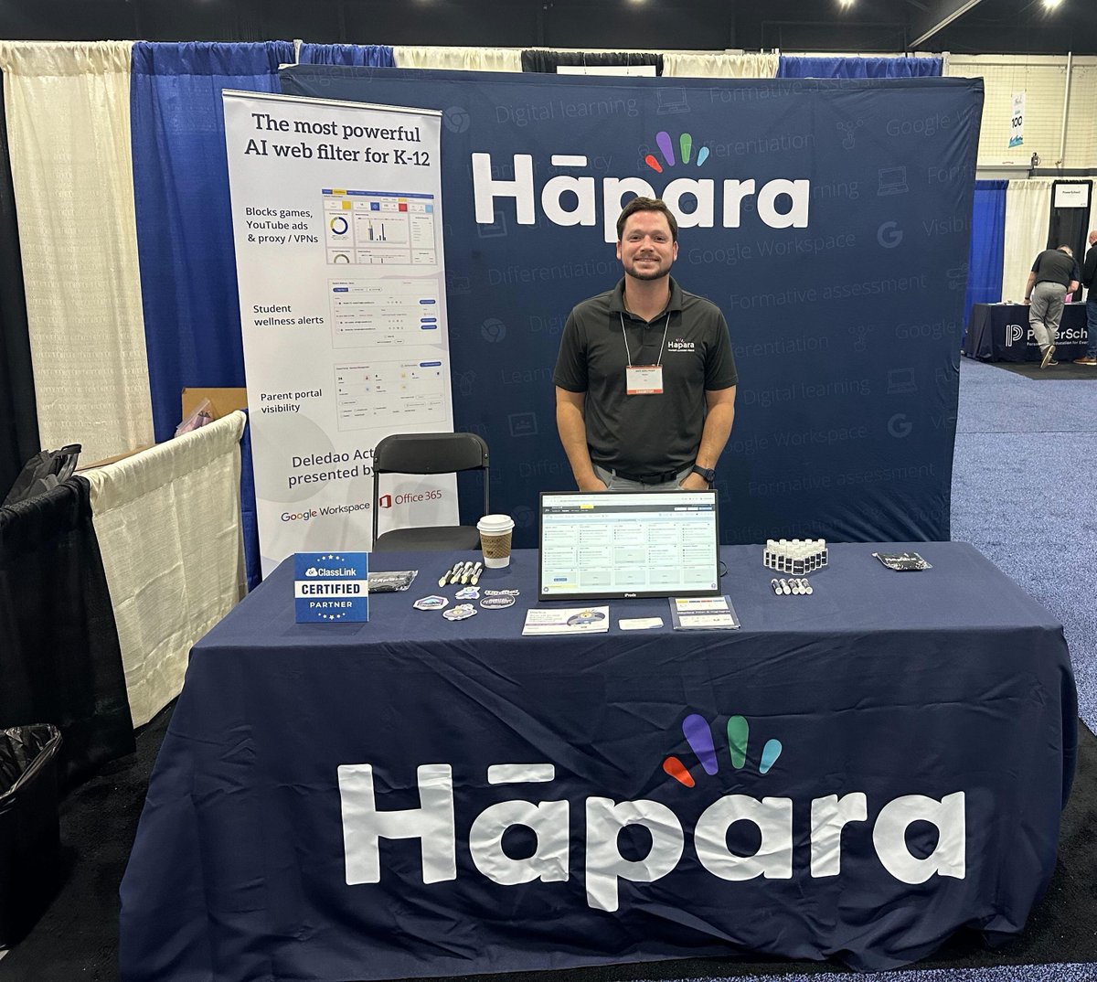 hapara_team's tweet image. Hāpara&apos;s Rich Sidelinger is excited to meet you at @scedtech!📍 Stop by booth #516 to explore our classroom management solution. Discover how easy it is to keep learners safe and focused online. #SCEdTech24