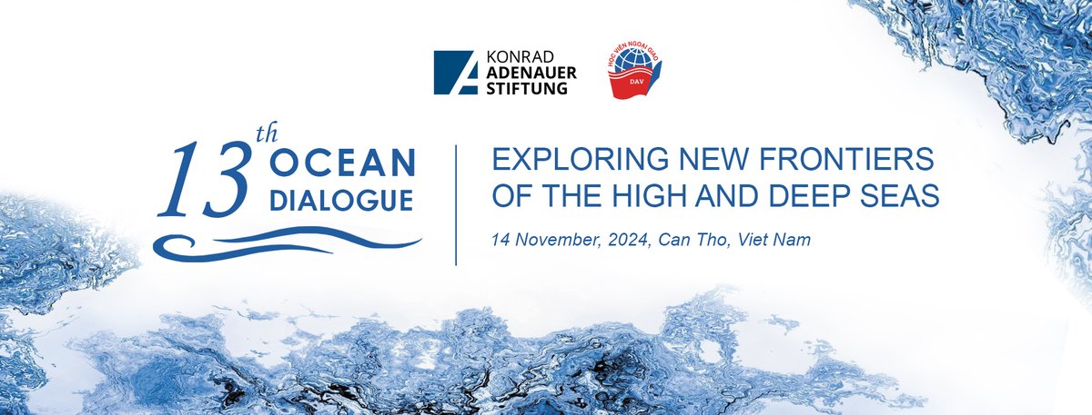 Scs_Connect's tweet photo. The 13th #OceanDialogue “Exploring New Frontiers of the High and Deep Sea”, co-organized by the Diplomatic Academy of Vietnam #DAV & @KASVietnam, will start in 1 hour. Register to join us online via: https://t.co/osXRxHEkA9
#OD13 #HighandDeepSea
#KAS https://t.co/Xf1zeip3f2