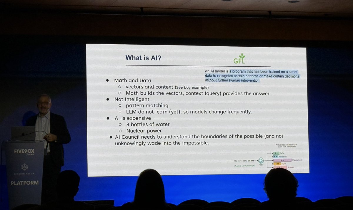 EvanKirstel's tweet image. AI isn’t magic; it’s math, data, and pattern matching—not true intelligence. As the hype fades, real productivity awaits. How is your organization navigating the AI journey from inflated expectations to genuine value? #AIHype #TechRealism #Five9CXSummit