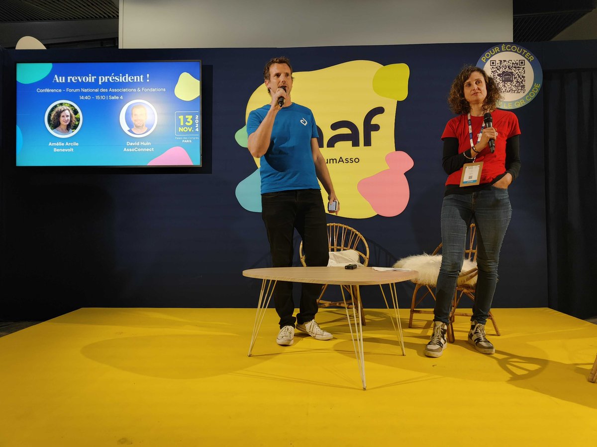 ✨ <a href="/ArcileAmelie/">Amélie Arcile</a> &amp; <a href="/Dav_U1/">David Huin</a> viennent de finir leur conférence sur le renouvellement des dirigeants au #ForumAsso !  

Vous n’y étiez pas ? Téléchargez notre guide ➡️ benevo.lt/gouvernanceasso

#Gouvernance #ESS