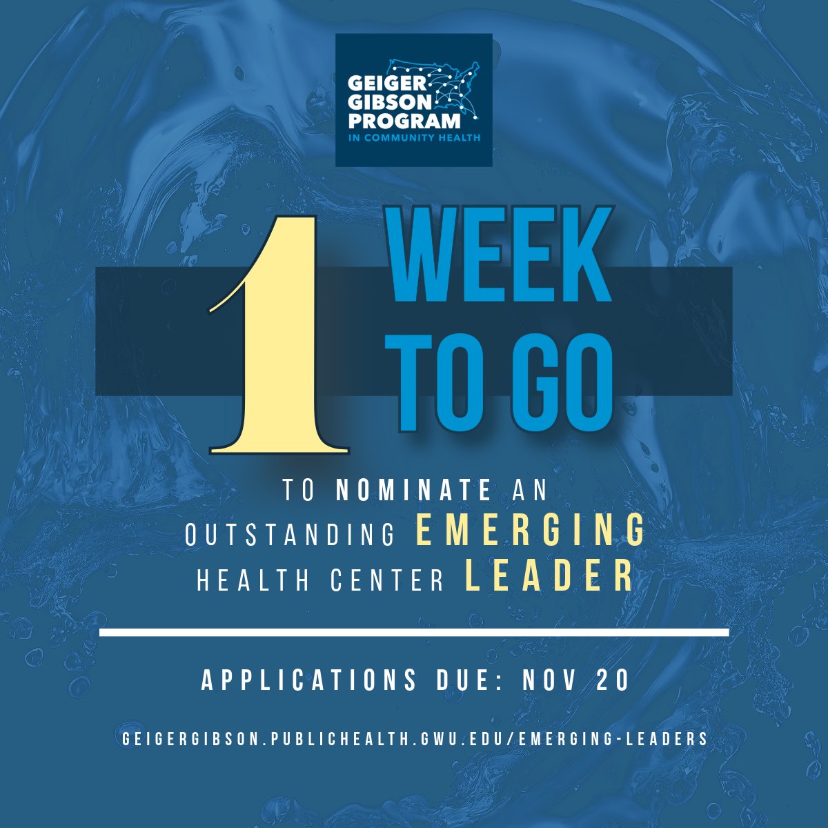 Emerging Leaders nominations close in just one week, on 11/20. Submit nominations today to recognize phenomenal younger leadership talent in the CHC movement and join us at a special awards event at <a href="/NACHC/">NACHC</a>  Policy and Issues Forum (P&amp;I) in February ! #valueCHCs #EmergingLeaders