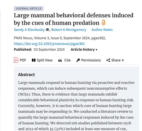 1/🧵 Jatketaan samaa teemaa kuin mitä <a href="/asikainen_jussi/">Jussi Asikainen</a> nosti keskusteluun aiemmin: x.com/asikainen_juss…

Tässä tuore katsausartikkeli samaan aiheeseen, mutta vielä fokusoidummin nimenomaan metsästyksen vaikutuksiin paneutuen.