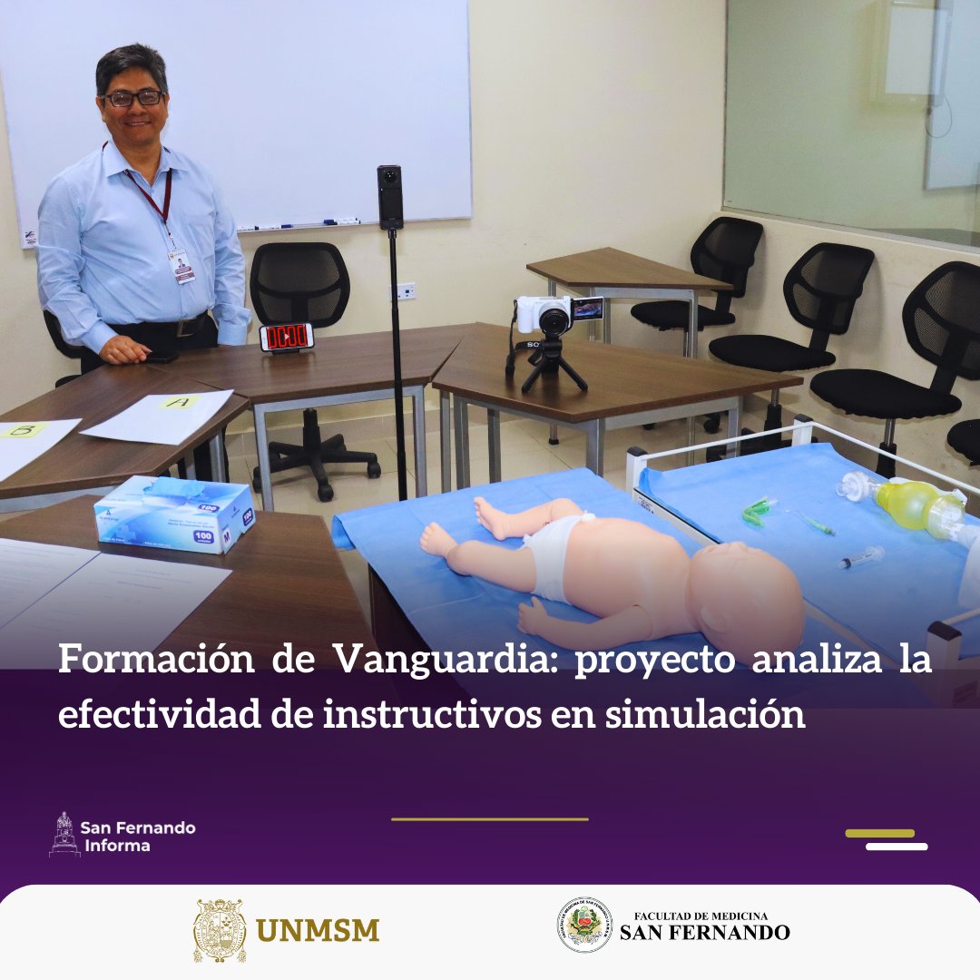 ✅Formación de Vanguardia: La Facultad de Medicina de San Marcos inicia el proyecto para comparar instructivos de simulación en técnicas neonatales.  ¡Aprendizaje en acción!
👉Mira la nota: bit.ly/4feU1Sh
#InnovaciónSanitaria #EducaciónDeCalidad #SimulaciónMédica