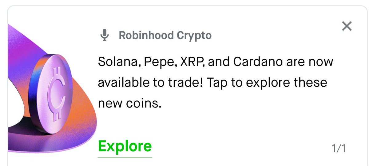 ElvisAllkja's tweet photo. Let’s go… @RobinhoodComms now all you need to do is list #Hedera and we are good… https://t.co/jwqN4c7cDS