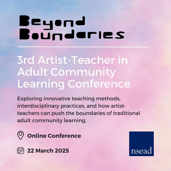This conference welcomes contributions from artist-teachers working in adult and community learning spaces, at all stages of their careers.

Deadline: 22 January 2025

Find out more: nsead.org/courses-advice…

#ATACL25
<a href="/NSEAD1/">NSEAD</a>