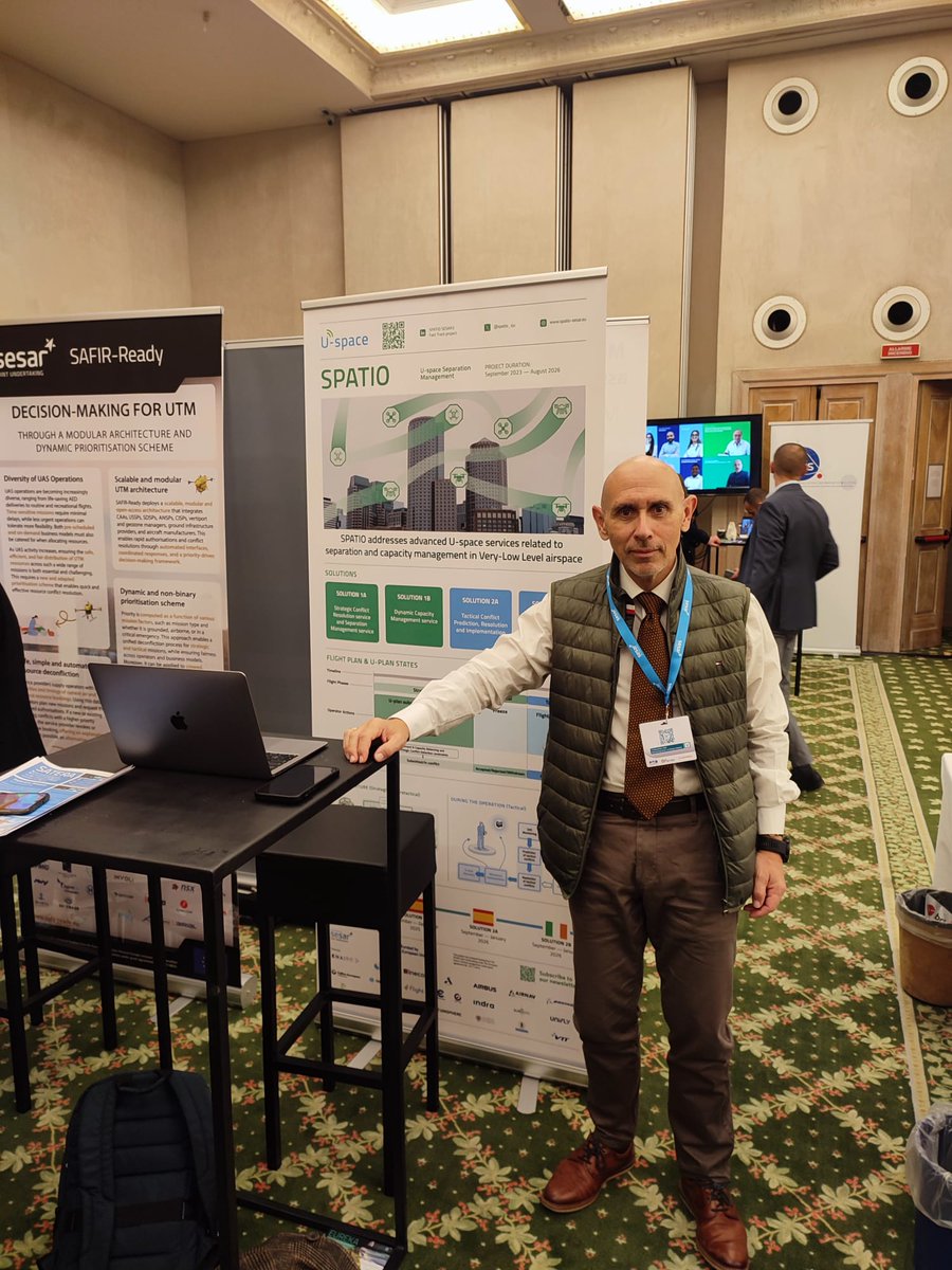 SPATIO (@spatio_sju) on Twitter photo 🎉 The SESAR Innovation Days have officially started here in Rome!
👋Come visit our #poster at the Exhibition Hall where today Juan Vicente Balbastre, <a href="/UPV/">Universitat Politècnica de València</a>, will tell you more about the four SPATIO solutions!
#SIDS24 #SESARJU #SeparationManagement #Exhibition 🎉 The SESAR Innovation Days have officially started here in Rome!
👋Come visit our #poster at the Exhibition Hall where today Juan Vicente Balbastre, <a href="/UPV/">Universitat Politècnica de València</a>, will tell you more about the four SPATIO solutions!
#SIDS24 #SESARJU #SeparationManagement #Exhibition
