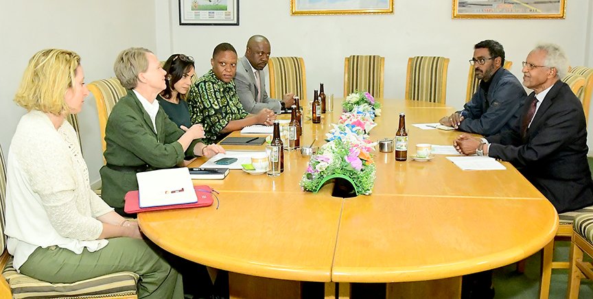hawelti's tweet photo. Joint delegation composed of Ms. Loiuse Haxthausen, the Director of UNESCO Regional Office for Eastern Africa; and, Ms. Sandra Macharia, Regional Director of UN Information Service, are visiting Eritrea and have already met with Foreign Minister Osman Saleh; the Minister of Finance and National Development, Dr. Giorghis Teklemichael; and the Commissioner of Culture and Sport, Amb. Zemede Tekle.  

Discussions centered on potential cooperation on preservation and propagation of Eritrea's rich historical heritage; support for ongoing archaelogical excavations as well as in the areas of cultural and ecotourism.

Delegation will be visiting important historical sites and have additional meetings with relevant Ministries on similar themes.