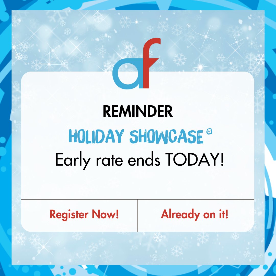 ❄️ Register TODAY to take advantage of the early rate. Prices increase tomorrow! 
bit.ly/488NkOY