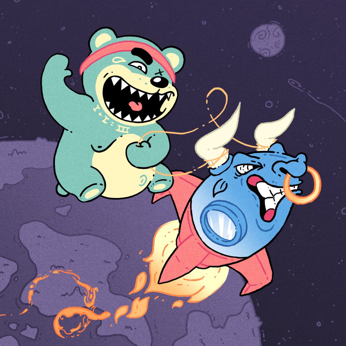 Chew the moon!