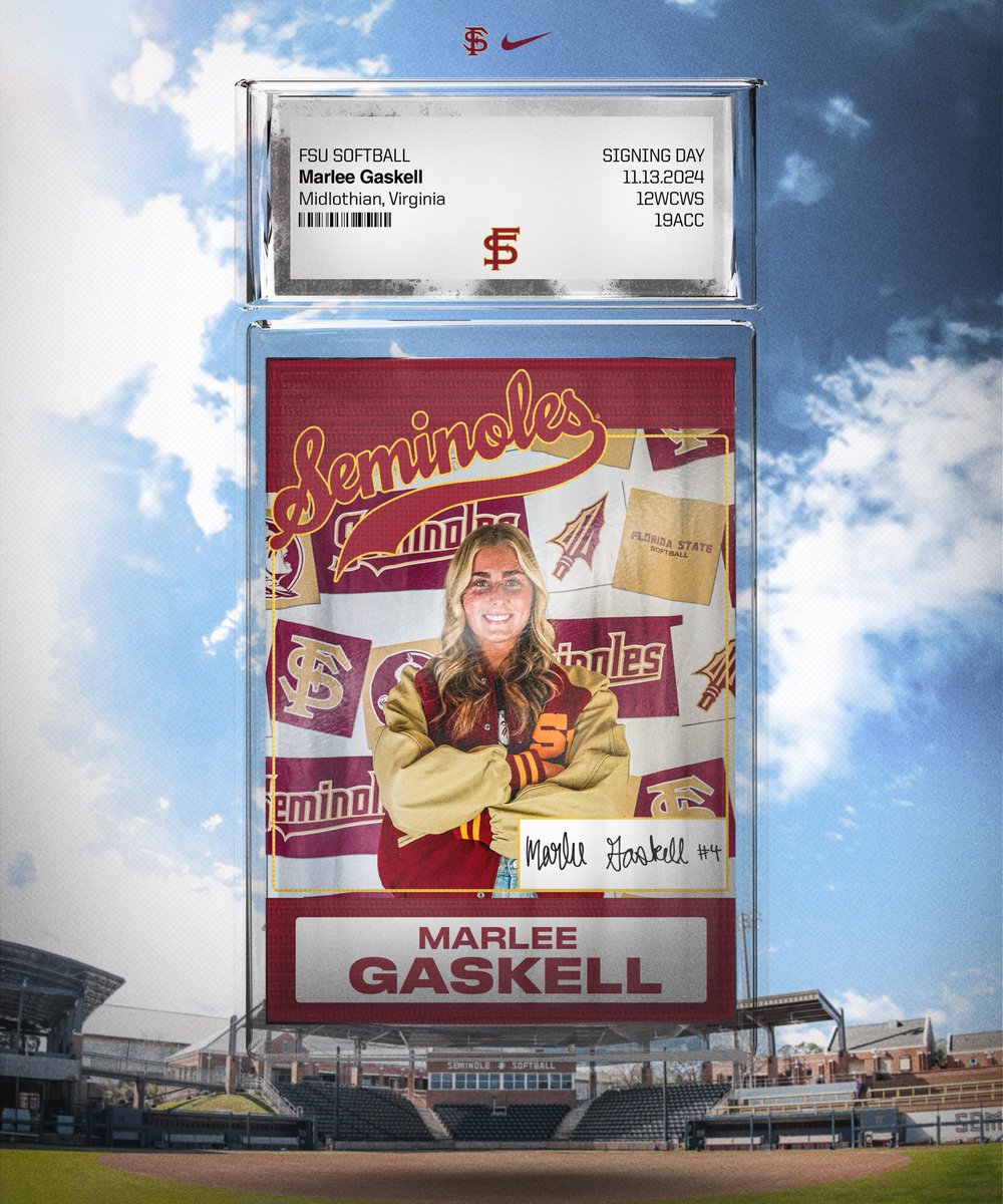 FSU_Softball's tweet image. Continuing the great FSU pitching legacy🍢

Marlee is ranked a top 5 pitcher and a top 25 player in the class by Extra Inning Softball👏

#NSD2024