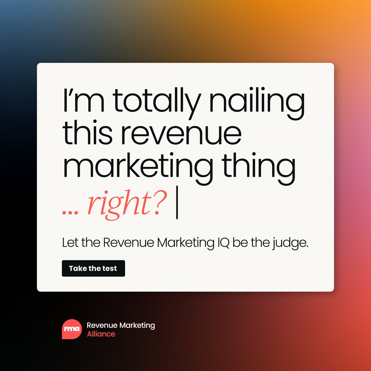 How revenue-savvy are you really? Find out with Revenue Marketing IQ! 

This test does more than rate your skills - it shows exactly where you can sharpen strategies, boost ROI, and nail revenue goals. Ready to see where you stand? 📈

Take the test 👉 eu1.hubs.ly/H0dHMxl0