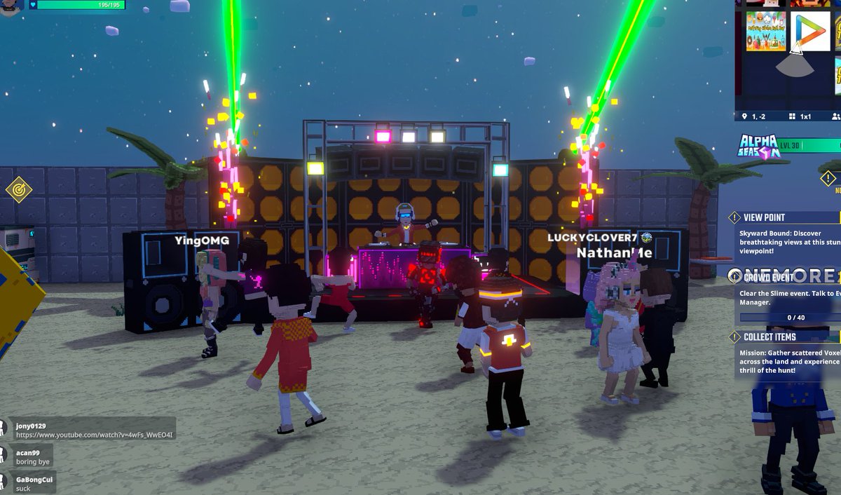 Tiger0eth's tweet photo. Catching some sun 🌞 in the Hungama experience in @TheSandboxGame. Come party! 🎉 @Bollyhungama https://t.co/ulzHaH5ULC #TheSandbox #AlphaSeason4 #AS4SocialChallenge https://t.co/G0hzRB3Cxk