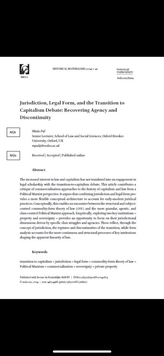 maia_pal's tweet photo. Recovering from 4 days of HM with the pleasure of reading some proofs, one of which is the end result of too many years of work, and the other the start of something new. Coming out very soon with @histmat &amp; @NLSIRev #imperialism #jurisdiction #infrastructures #legalform #Chimni https://t.co/xbTetJ3DSY